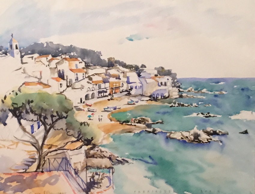 Susie Millichamp |  Parafrugell Spain | watercolour| McAtamney Gallery and Design Store | Geraldine NZ